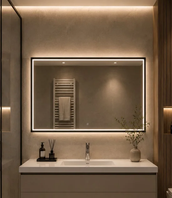Minimal line Елегантно правоъгълно огледало Contour