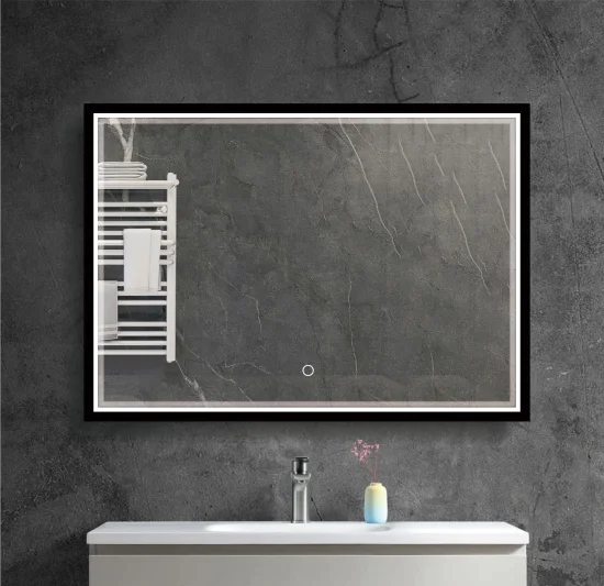 Mirrors with frame and LED lighting NDF13