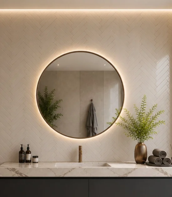 Minimal line Кръгло огледало PLANOR